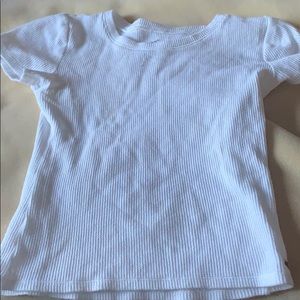 White hollister crop top